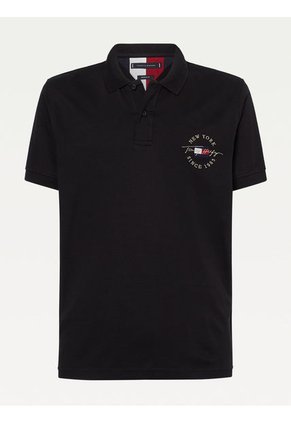 Polo Icons De Corte Regular Negro Tommy Hilfiger