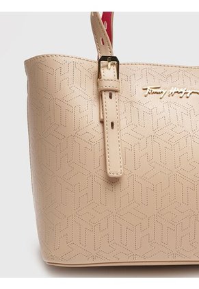 Bolo Rosado Mini Shopper Con Logo Metalizado Tommy Hilfiger