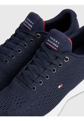 Tenis Azul Marino De Running Ligeras De Punto Tommy Hilfiger
