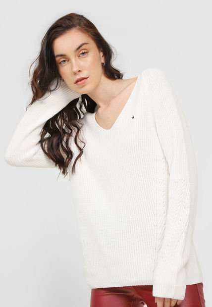Saco Blanco Hueso Tommy Hilfiger
