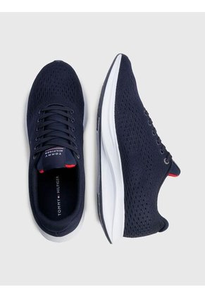 Tenis Azul Marino De Running Ligeras De Punto Tommy Hilfiger