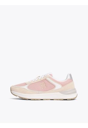 Tenis Rosa Con Mezcla De Texturas Tommy Hilfiger
