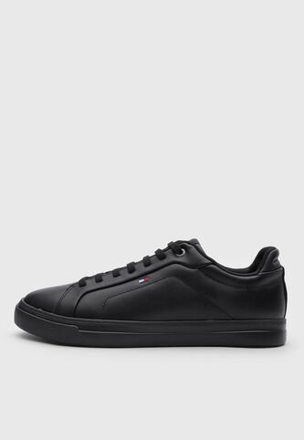 Tenis Casual Tommy Hilfiger Icon Court Negro Tommy Hilfiger