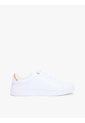 Tenis Blanco De Cuero Con Insignia Del Logo Tommy Hilfiger de Tommy Hilfiger