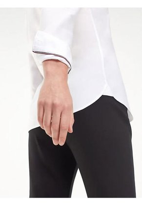 Blusa Manga Larga Para Mujer Mujer Blanco Tommy Hilfiger