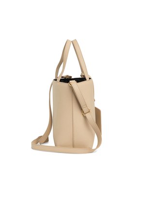 Bolso Beige Satchel Con Monedero Extraible Tommy Hilfiger