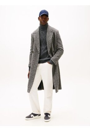 Tenis Gris Con Mezcla De Texturas Tommy Hilfiger
