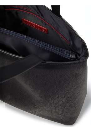 Bolso Negro Satchel Con Monedero Extraible Tommy Hilfiger