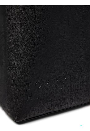 Bolso Negro Satchel Con Monedero Extraible Tommy Hilfiger