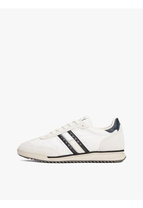 Tenis Negro De Running Con Mezcla De Texturas Tommy Hilfiger