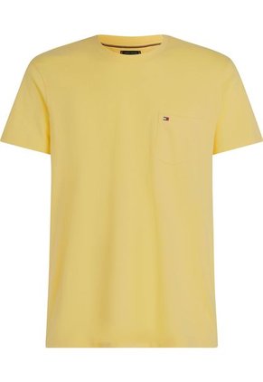 Camiseta Amarilla De Cuello Redondo Con Bolsillo Tommy Hilfiger