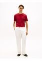 Camiseta Roja Global Stripe Con Bolsillo Tommy Hilfiger de Tommy Hilfiger