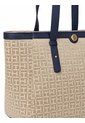 Bolso Beige Tote Con Estampado Monograma TH Tommy Hilfiger de Tommy Hilfiger