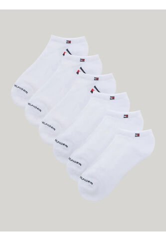 Pack Blanco De 6 Medias Tobilleros Tommy Hilfiger Tommy Hilfiger