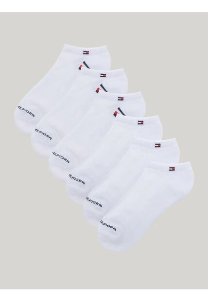 Pack Blanco De 6 Medias Tobilleros Tommy Hilfiger