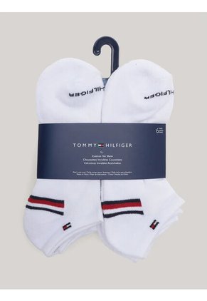 Pack Blanco De 6 Medias Tobilleros Tommy Hilfiger