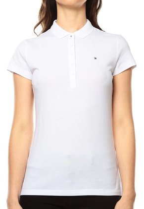 Camiseta Polo  Blanca Tommy Hilfiger