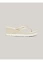 Sandalias Beige De Cuña Con Logo Tommy Hilfiger de Tommy Hilfiger