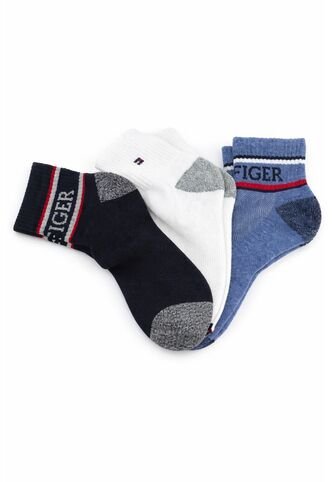 Pack Negro De 3 Medias  Tommy Hilfiger Tommy Hilfiger