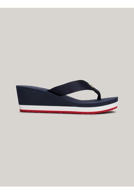 Sandalias Azul Con Logo Para Playa Tommy Hilfiger