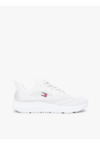 Tenis Blanco En Punto Jacquard Con Logo Tommy Hilfiger Tommy Hilfiger