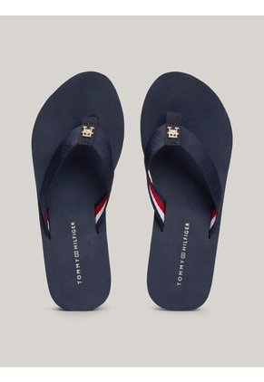 Sandalias Azul Con Logo Para Playa Tommy Hilfiger