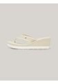 Sandalias Beige De Cuña Con Logo Tommy Hilfiger de Tommy Hilfiger