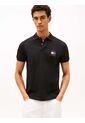 Polo Negro De Corte Regular Con Logo Gráfico Tommy Hilfiger de Tommy Hilfiger