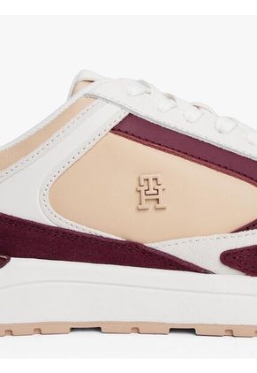 Tenis Beige Casual Fashion Runner En Cuero Tommy Hilfiger