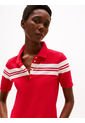 Polo Rojo De Rayas Con Corte Slim Tommy Hilfiger de Tommy Hilfiger