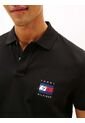 Polo Negro De Corte Regular Con Logo Gráfico Tommy Hilfiger de Tommy Hilfiger