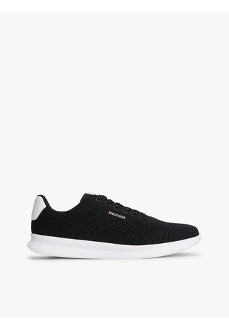 Tenis Negro De Punto Ligero Con Logo Tommy Hilfiger Tommy Hilfiger