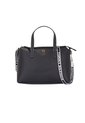 Bolso Negro Satchel Con Insignia Tommy Hilfiger de Tommy Hilfiger