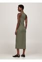 Vestido Midi Sin Mangas De Corte Slim Mujer Verde Tommy Hilfiger de Tommy Hilfiger