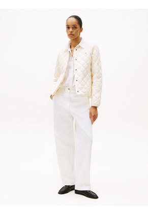Chaqueta Blanca Acolchada Plegable Con Relleno Tommy Hilfiger