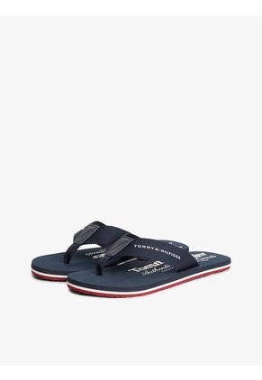 Sandalias Azul Marino De Playa Con Logo Tommy Hilfiger