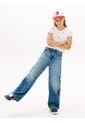 Camiseta Blanco Muy Ajustado Con Logo Y Estrellas Bordadas Tommy Hilfiger de Tommy Hilfiger