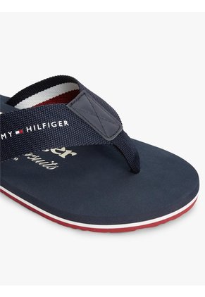 Sandalias Azul Marino De Playa Con Logo Tommy Hilfiger