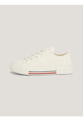 Tenis Con Cordones Para Niñas Blanco Tommy Hilfiger