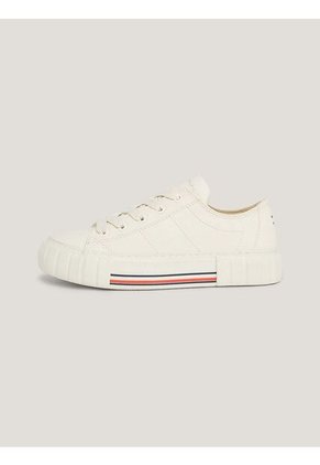 Tenis Con Cordones Para Niñas Blanco Tommy Hilfiger