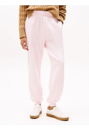 Joggers Rosa Con Bajo Elástico Y Logo Tommy Hilfiger