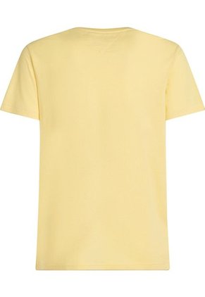 Camiseta Amarilla De Cuello Redondo Tommy Hilfiger
