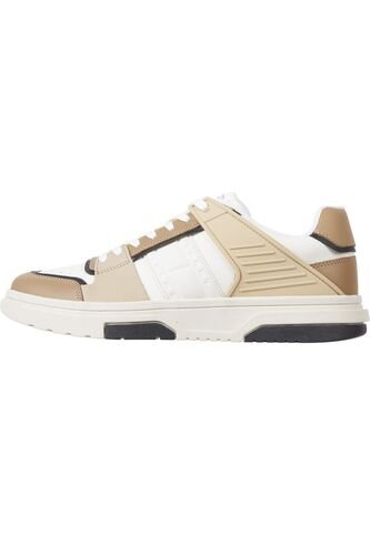 Tenis Beige The Brooklyn Híbridas De Cuero Tommy Hilfiger Tommy Hilfiger