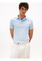 Polo Celeste De Corte Regular Tommy Hilfiger de Tommy Hilfiger