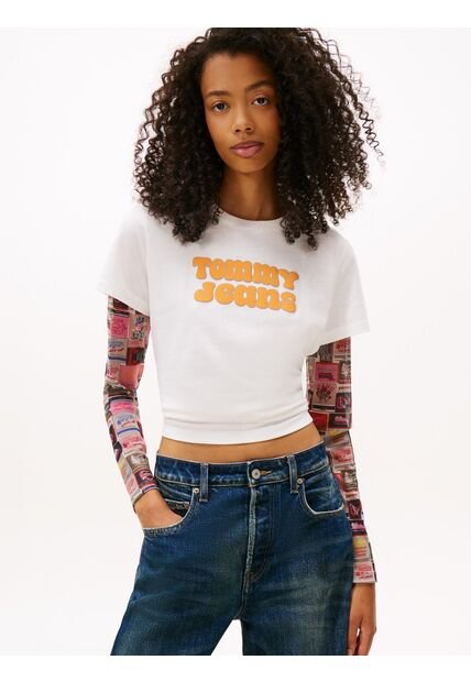 Camiseta Blanca Essential De Corte Regular Tommy Jeans