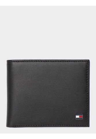 Minicartera De Piel Plegable Negro Tommy Hilfiger Tommy Hilfiger