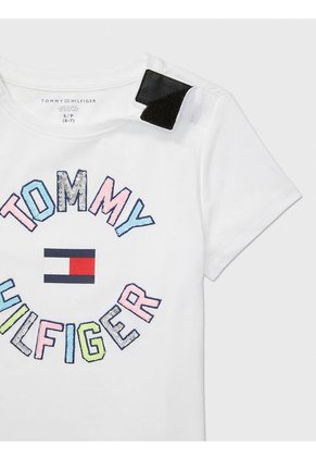 Camiseta Lentejuelas Niña Blanco Tommy Hilfiger