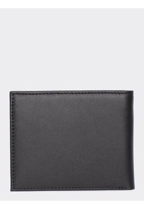 Minicartera De Piel Plegable Negro Tommy Hilfiger