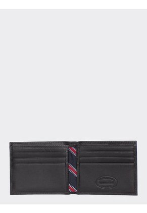 Minicartera De Piel Plegable Negro Tommy Hilfiger