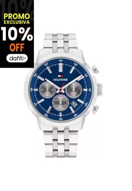 Reloj Tommy Hilfiger Modelo 1710753 Plateado Hombre